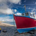 A small fishing vessel.