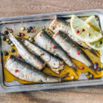 Sardines in a tray
